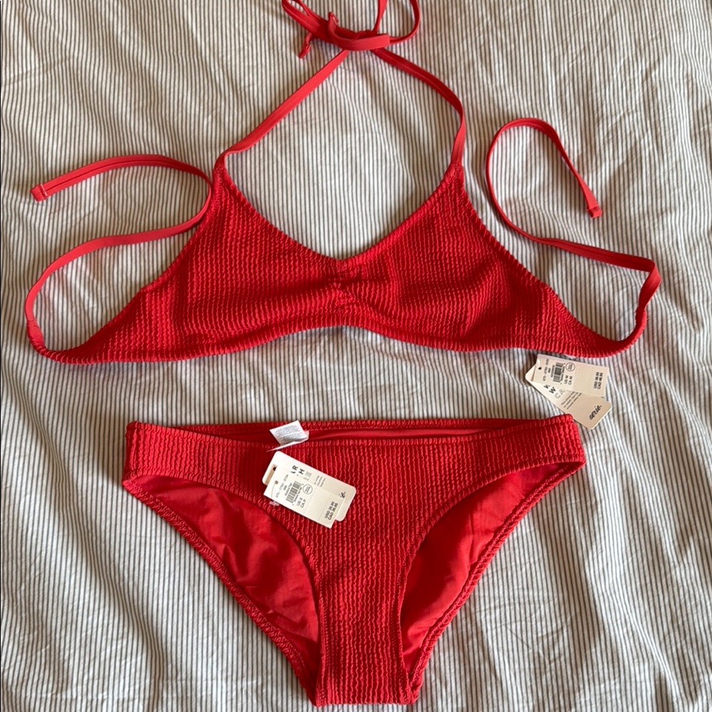 Aerie Red Bikini Set
